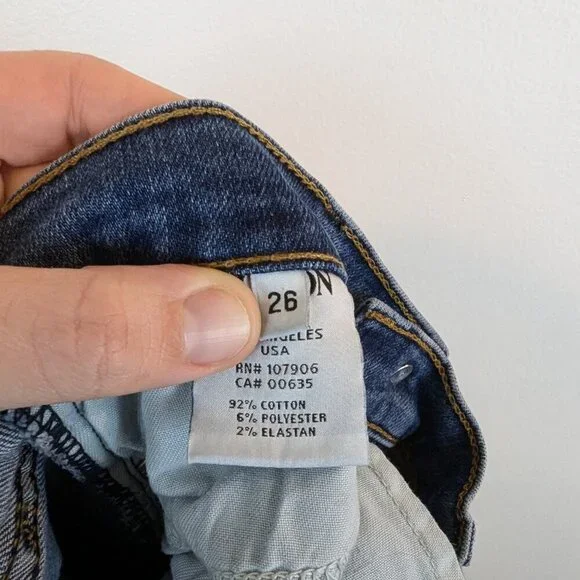 Hudson Nico Midrise Super Skinny Jeans, Sz 26 - Picture 5 of 8